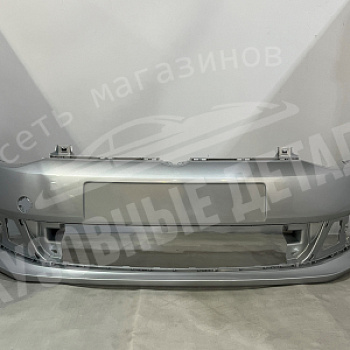 Бампер передний Volkswagen Polo A7W, LA7W, 8E8E Brilliant Silver Серебристый